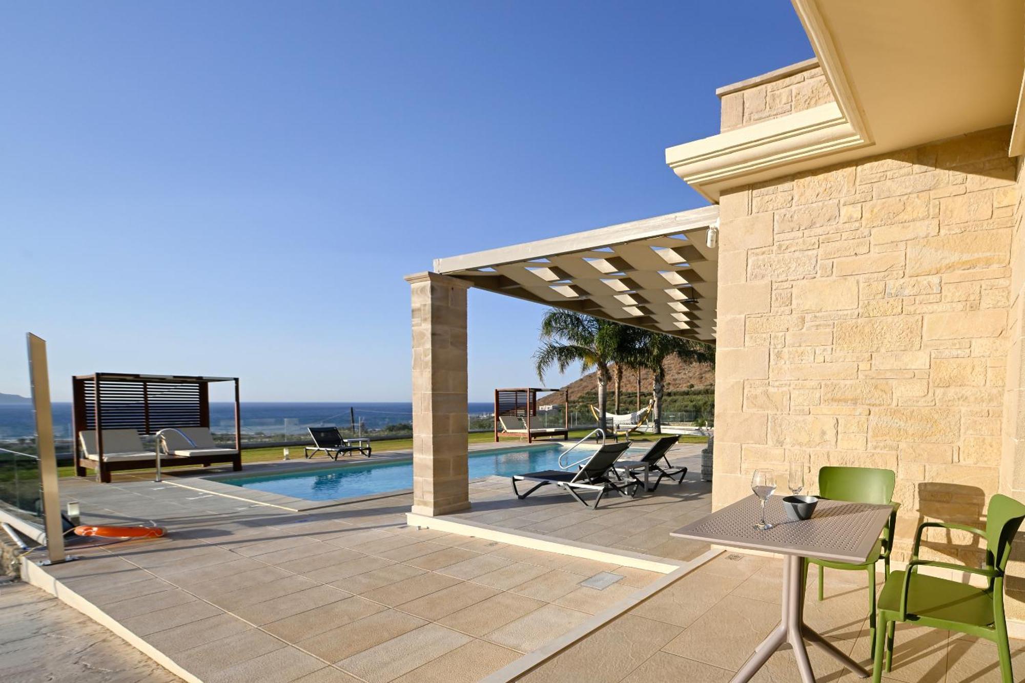Larimar Luxury Sea View Villa 基萨莫斯 外观 照片